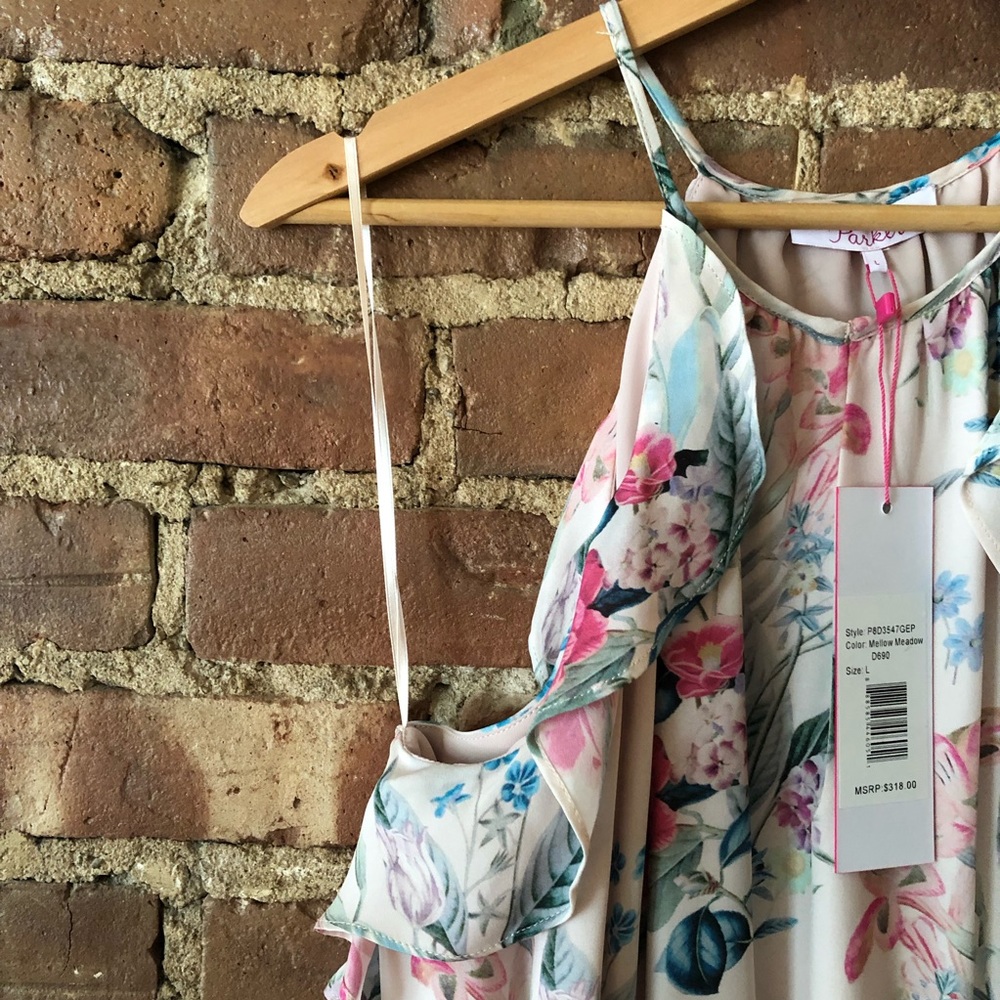 Parker Ruffle Racerback Dress in Mellow Meadow - Picture 8 of 11